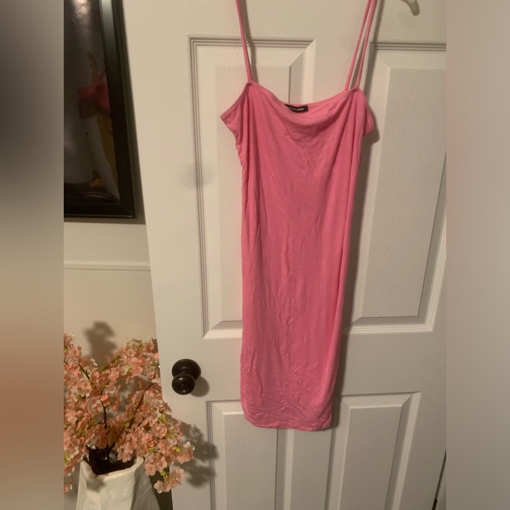 Fashion Nova Pink Slip Dress